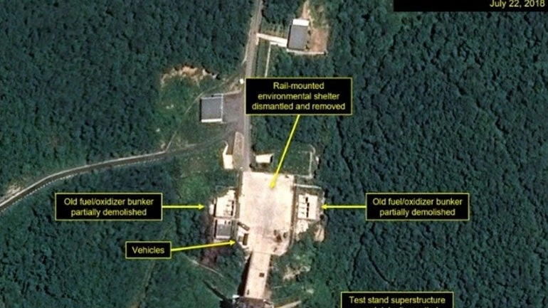 Η Βόρεια Κορέα άρχισε να κατεδαφίζει εγκαταστάσεις στο πεδίο εκτόξευσης δορυφόρων Σόχε